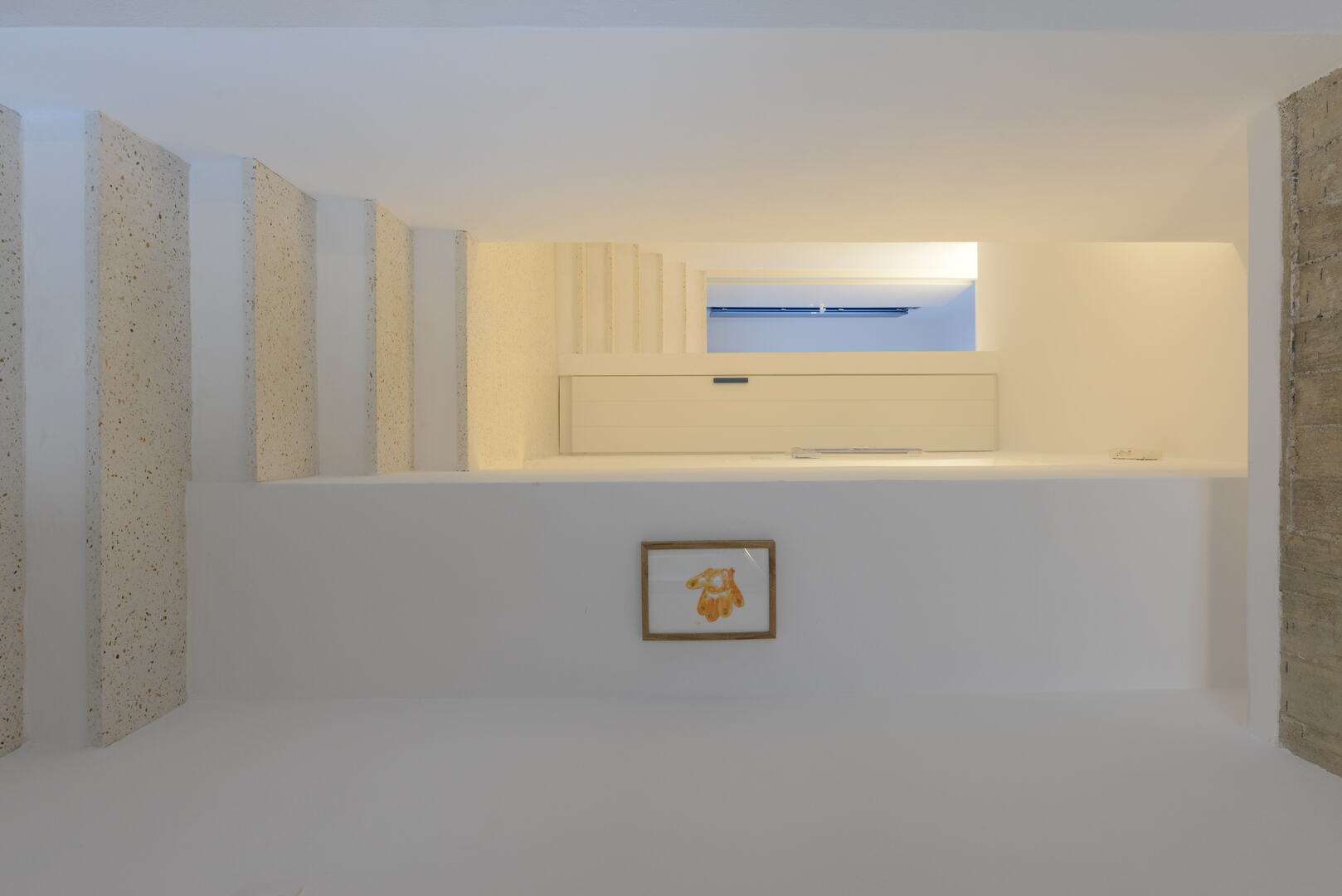 Sunlit Cycladic terrace